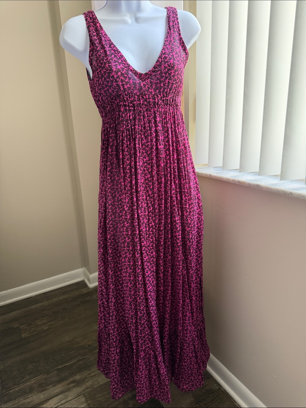 French Connection Pink Floral Maxi Dress